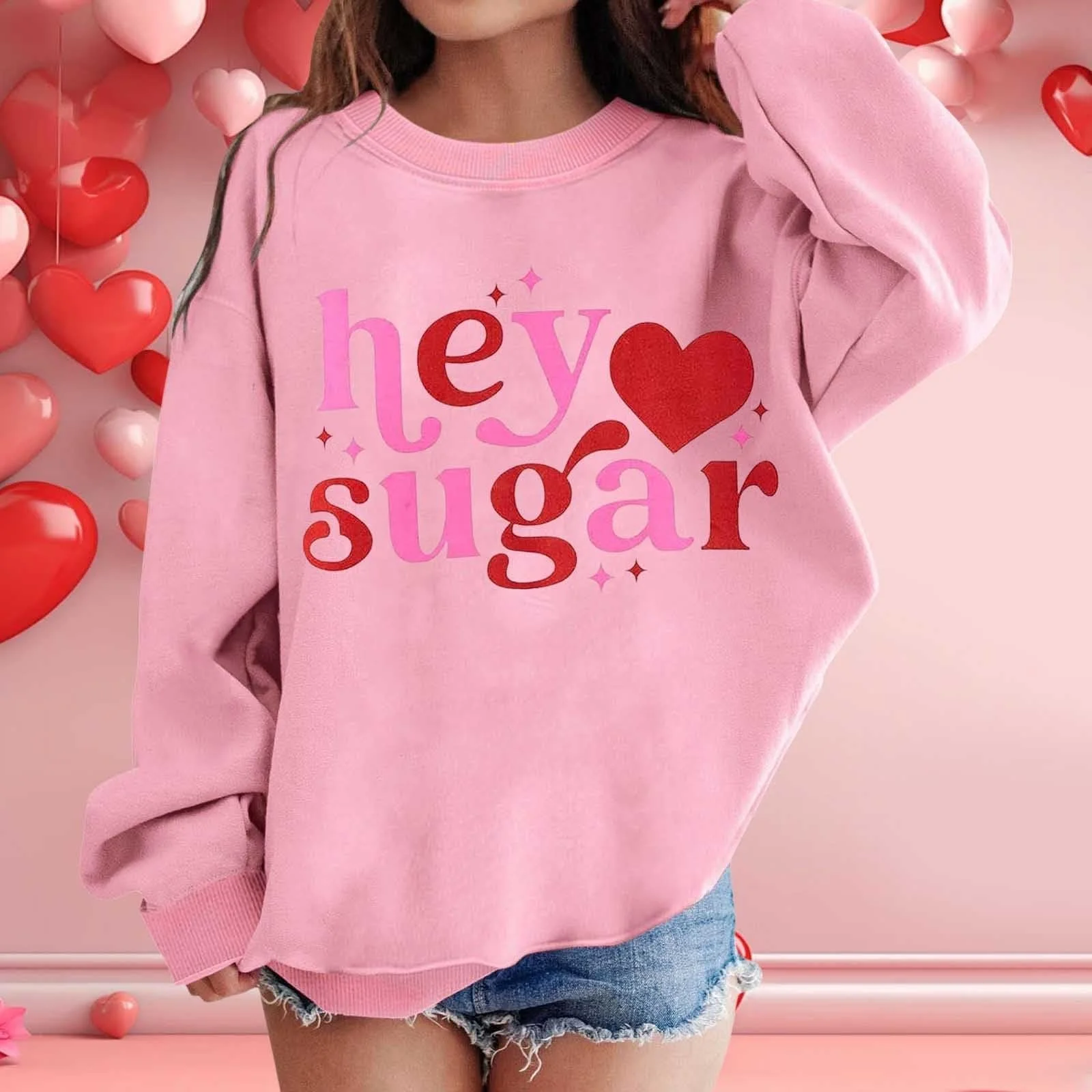 Рубашка с длинными рукавами для девочек, детская, без капюшона, топы, футболка с принтом, круглый вырез горловины, детская одежда, свитшот, осенний и зимний свободный пуловер с длинными рукавами, фото №2