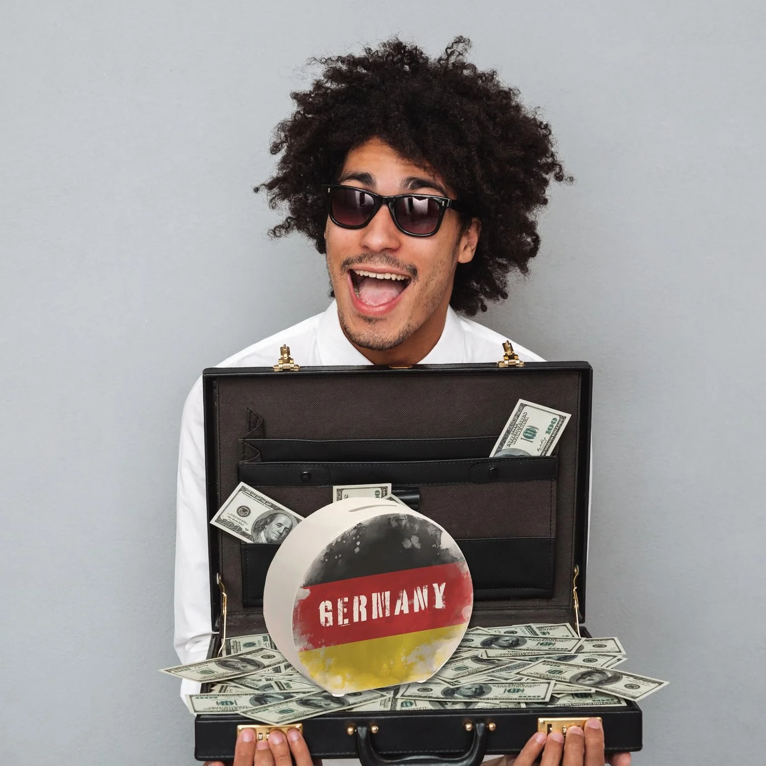 Скарбничка Germany Flag Used Look, фото №5