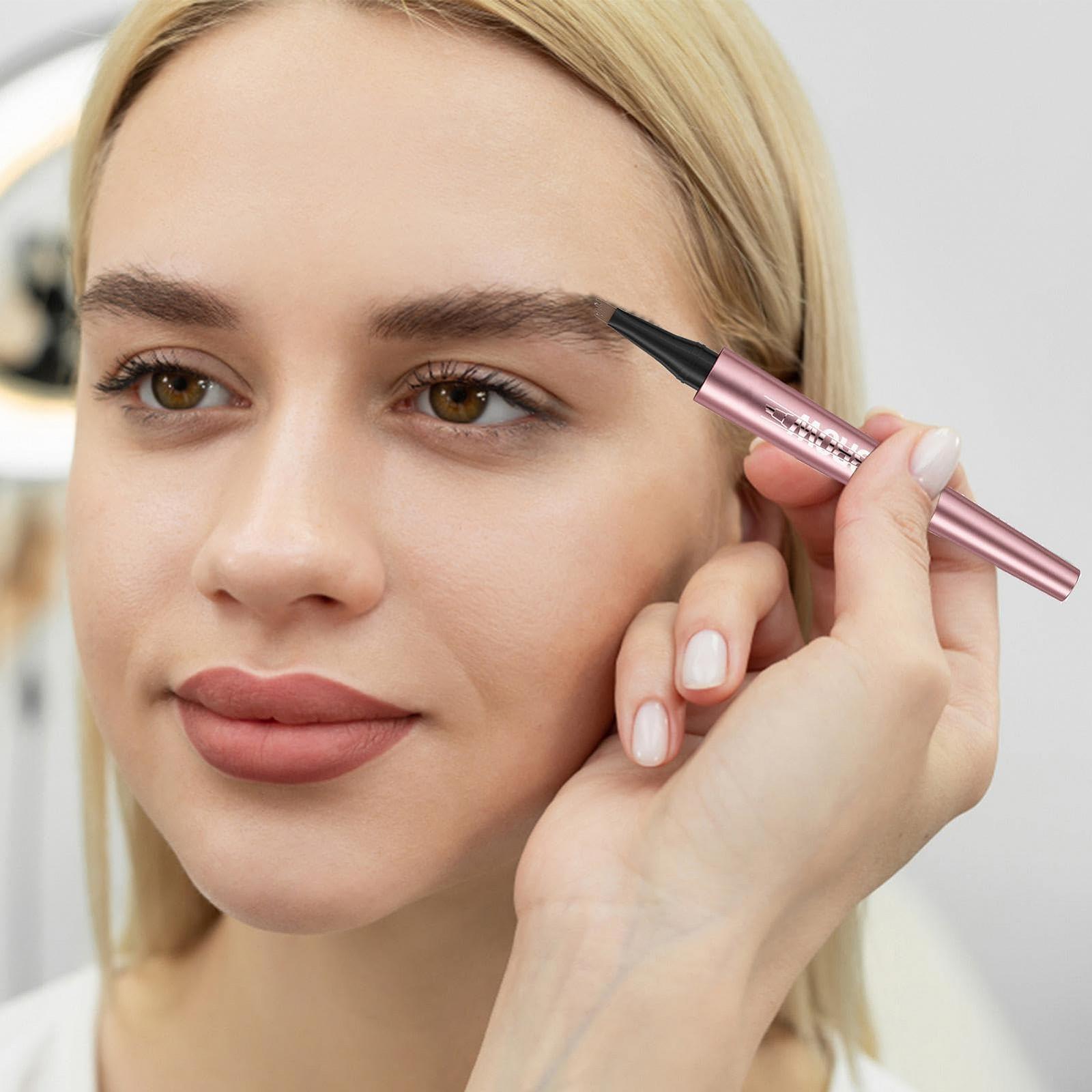 Карандаш для бровей 3D Водостойкий с 4 кончиками вилки Черный Серый Светло-коричневый Коричневый, фото №3 Карандаш для бровей 3D Водостойкий с 4 кончиками вилки Черный Серый Светло-коричневый Коричневый, фото №3