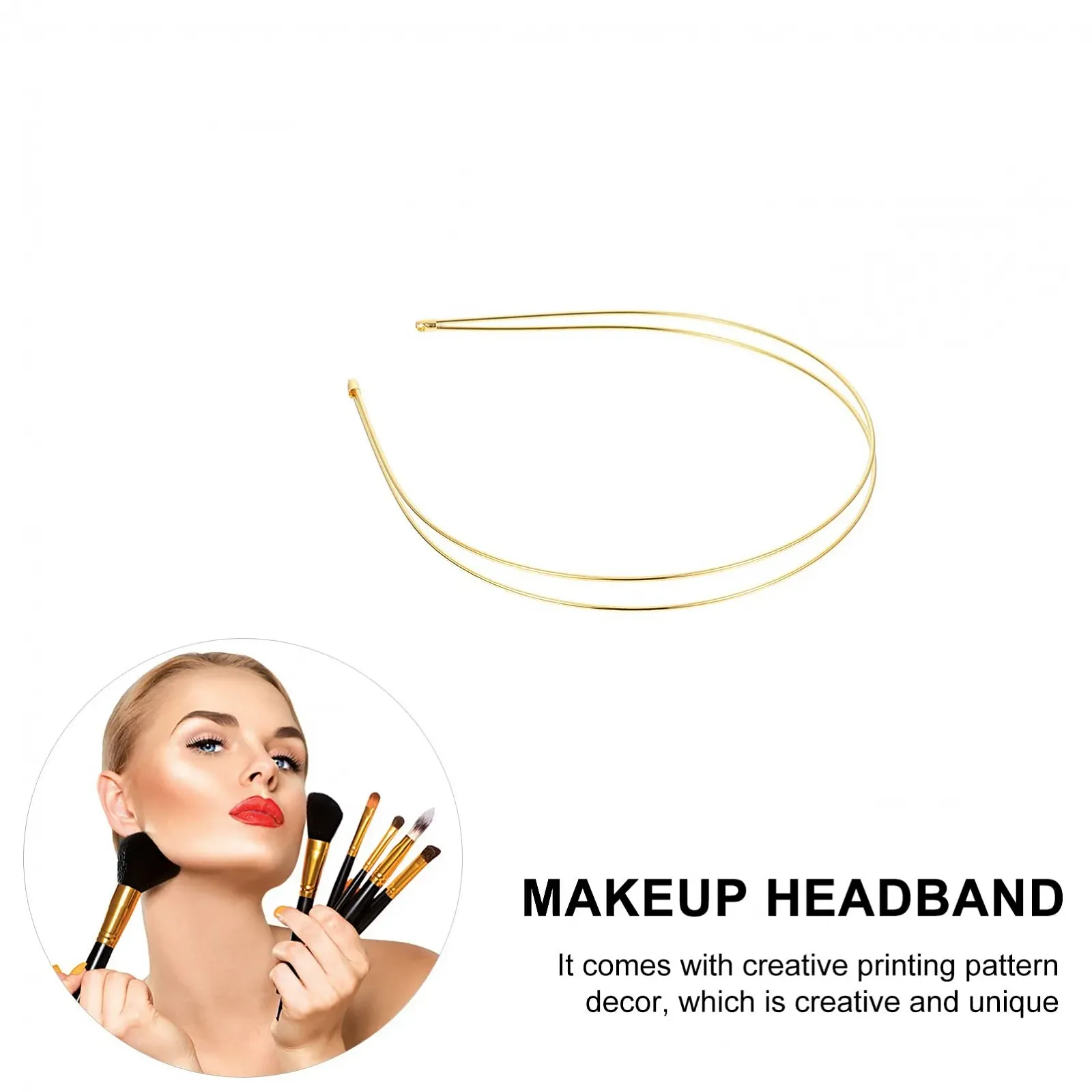 Обруч Золотистий Металевий FRCOLOR Подвійний, фото №2