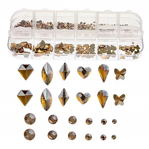 Стразы для ногтей Healeved, 12 сеток, плоские кристаллы AB, кристаллы для самодельного маникюра, аксессуары для нейл-арта, стеклянные подвески, украшения для ногтей - Фото 1