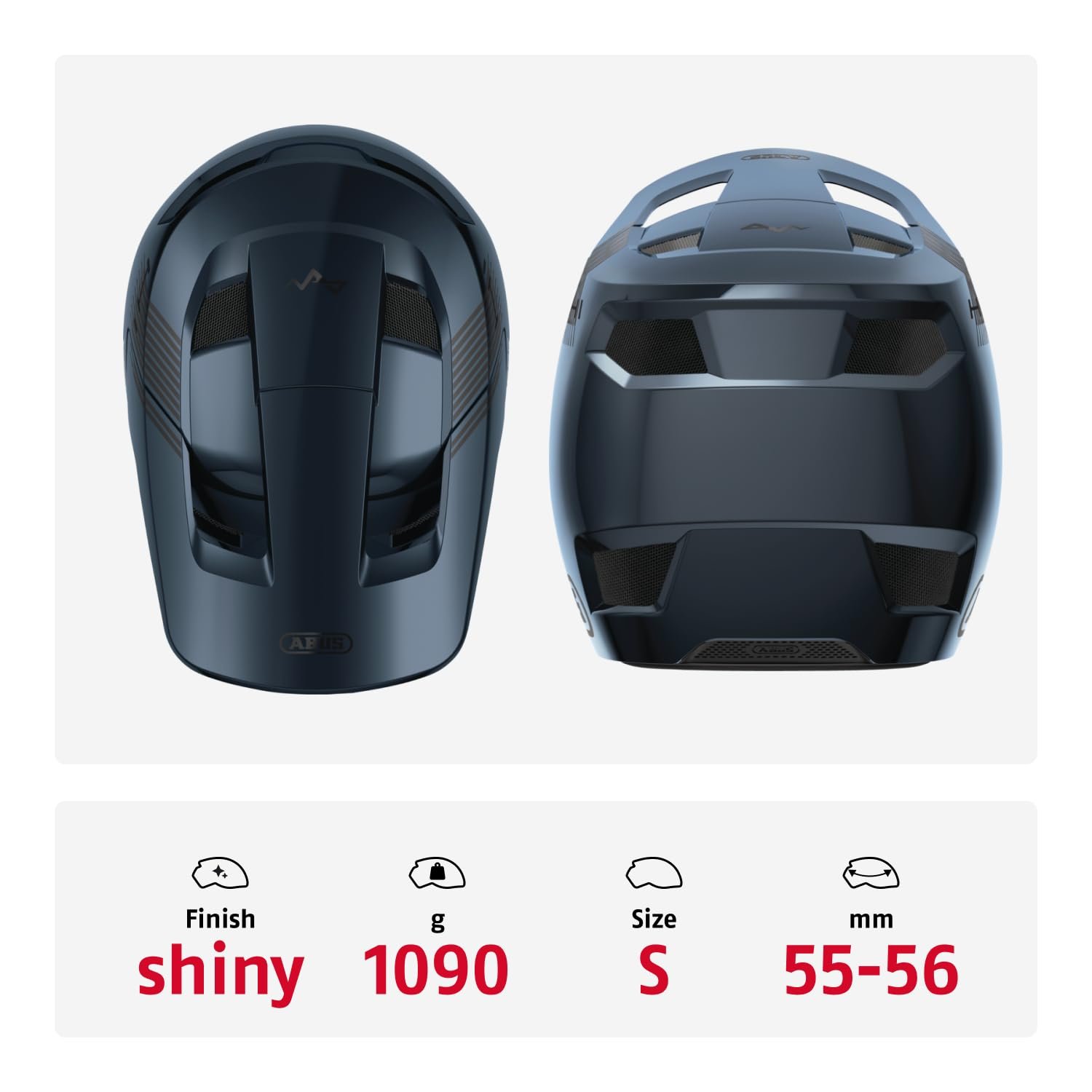 Шолом ABUS Downhill HiDrop - сертифікований ASTM Fullface шолом із зовнішньою оболонкою ABS для MTB: Downhill, Enduro та Bikepark - для дорослих та юнаків, фото №3