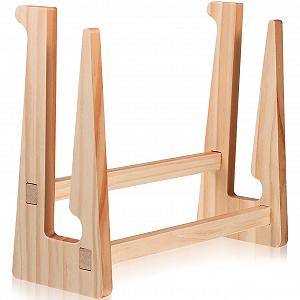 Деревянная подставка для ноутбука Держатель для ноутбука с гладкой поверхностью и вентиляцией для лучшего охлаждения для комфортной работы и чтения - Фото 1