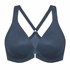 Бюстгальтер Delimira Full-Cup Plunge Racerback із застібкою спереду на кісточках без підкладки - Фото 1