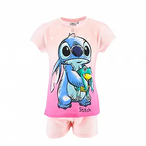 Піжама Футболка та Шорти Disney Stitch Бавовна Літній Набір 2 Частини - Фото 1