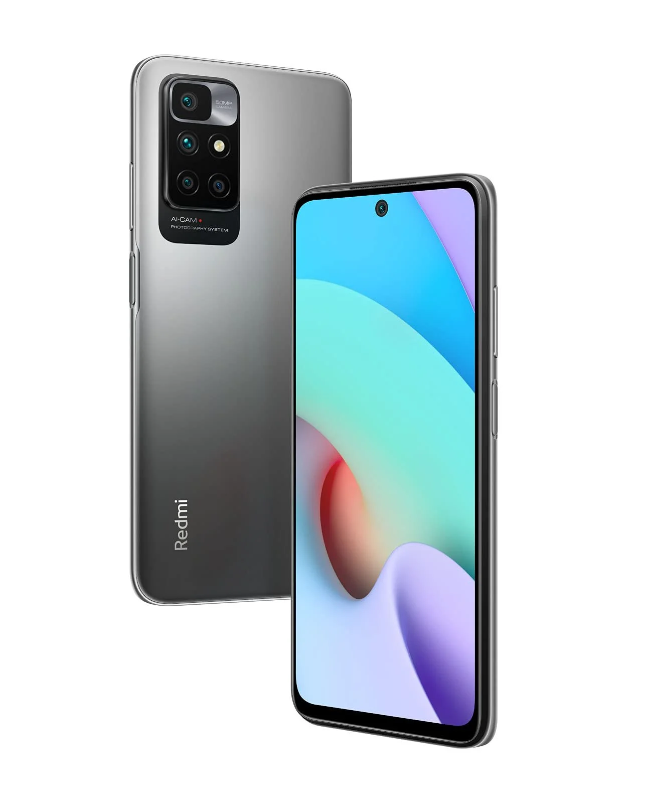 Смартфон Xiaomi Redmi 10 4GB + 64GB 50MP AI Quad Camera MediaTek Helio G88 6,5 дюйма FHD+ DotDisplay Dual SIM Carbon Grey, фото №2