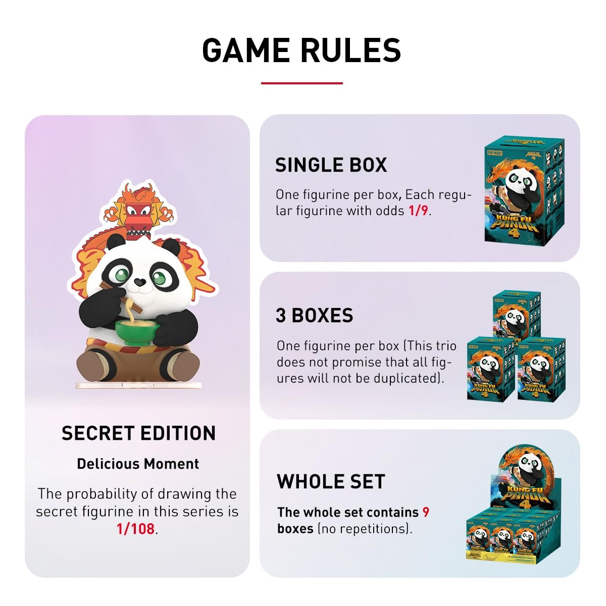 Фигурка Экшн POP MART Universal Kung Fu Panda Series, фото №6