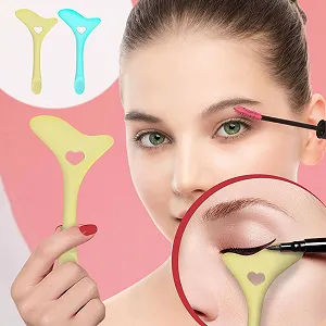 Трафарет для підводки очей Силіконовий Багаторазовий Жовтий synthetic.ua - Фото 1