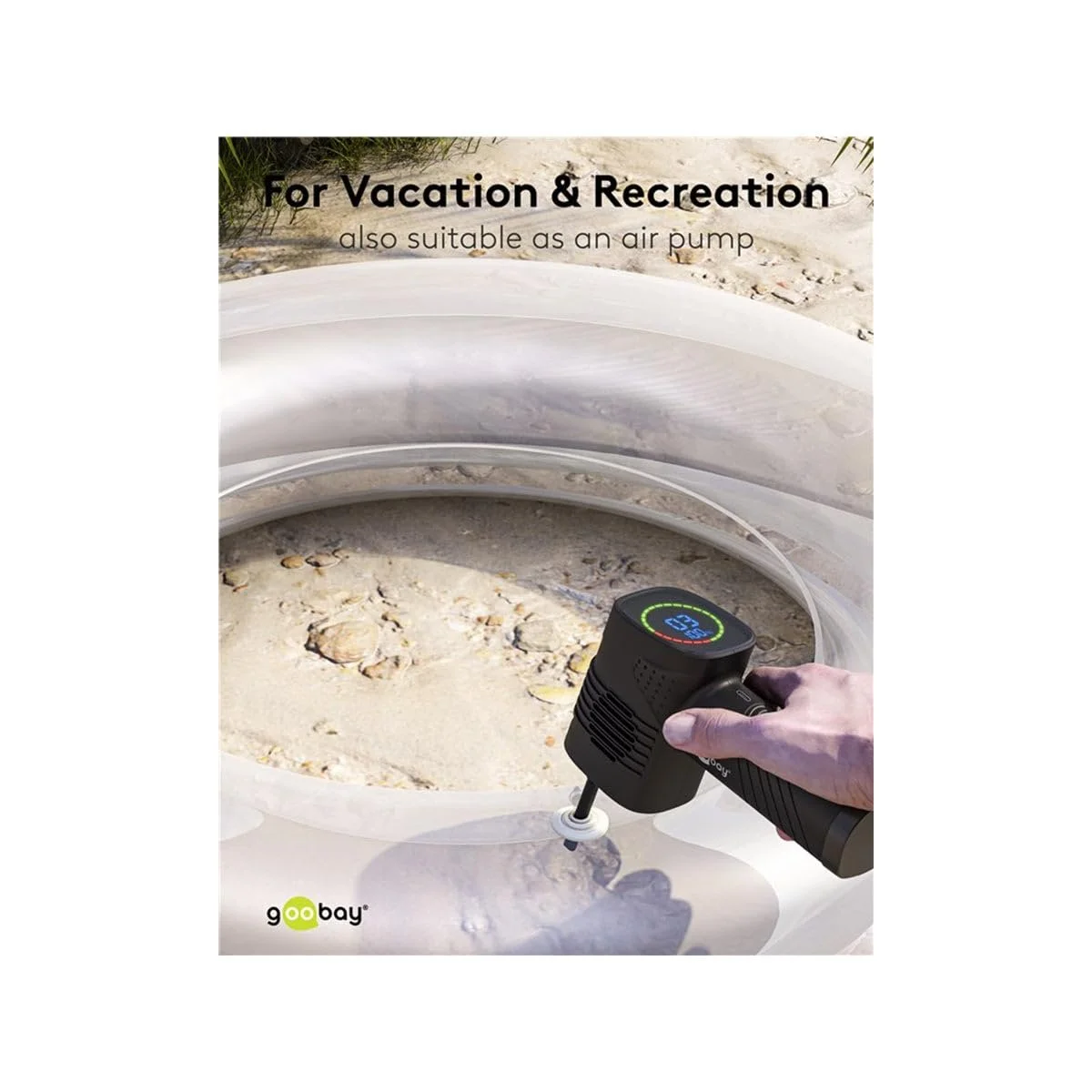 Електрична повітродувка goobay 3 рівні 2000 mAh 35,000 rpm Перезарядна LED-дисплей, фото №7