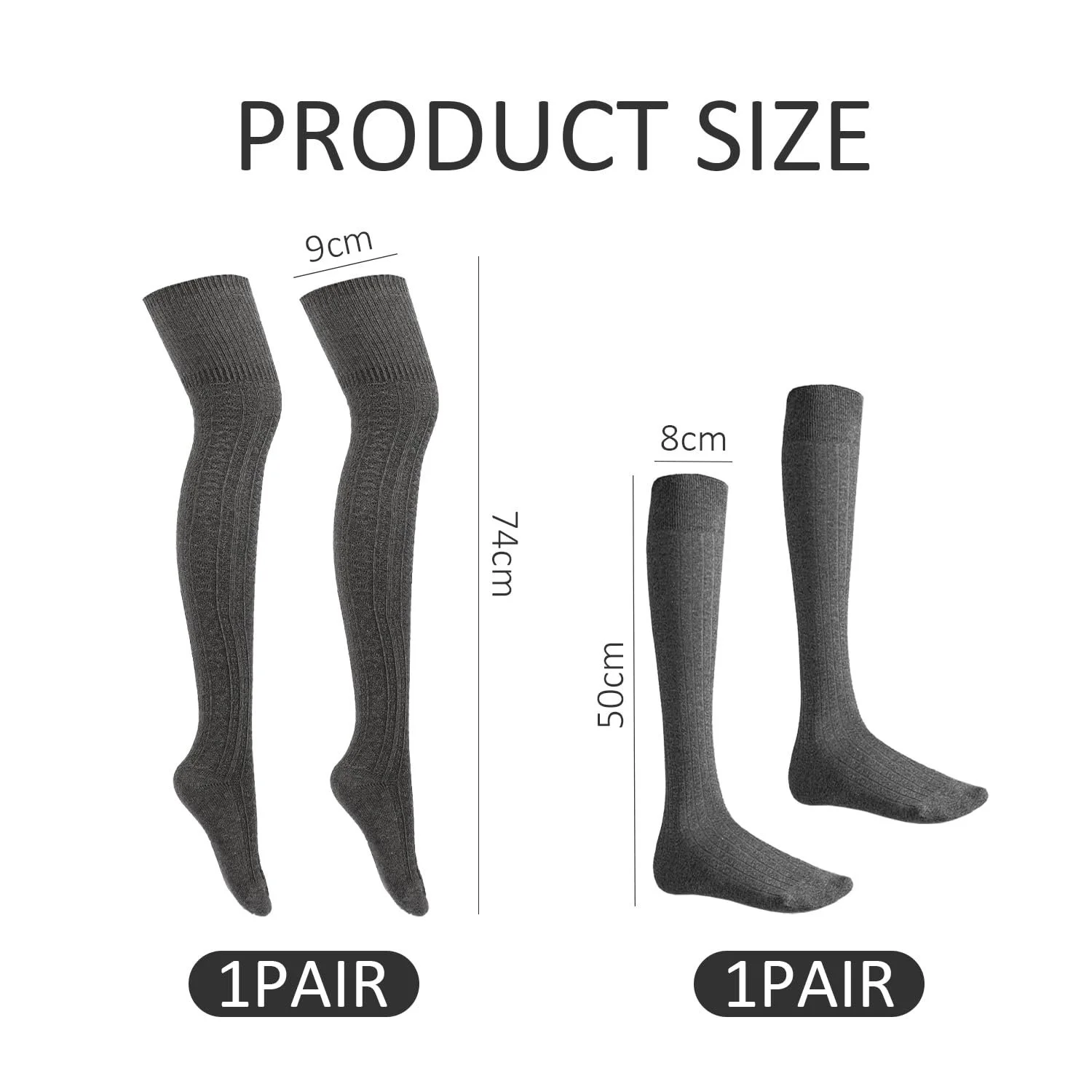 1 пара гольфів і 1 пара шкарпеток до литок, В'язані шкарпетки, фото №2 1 пара гольфів і 1 пара шкарпеток до литок, В'язані шкарпетки, фото №2