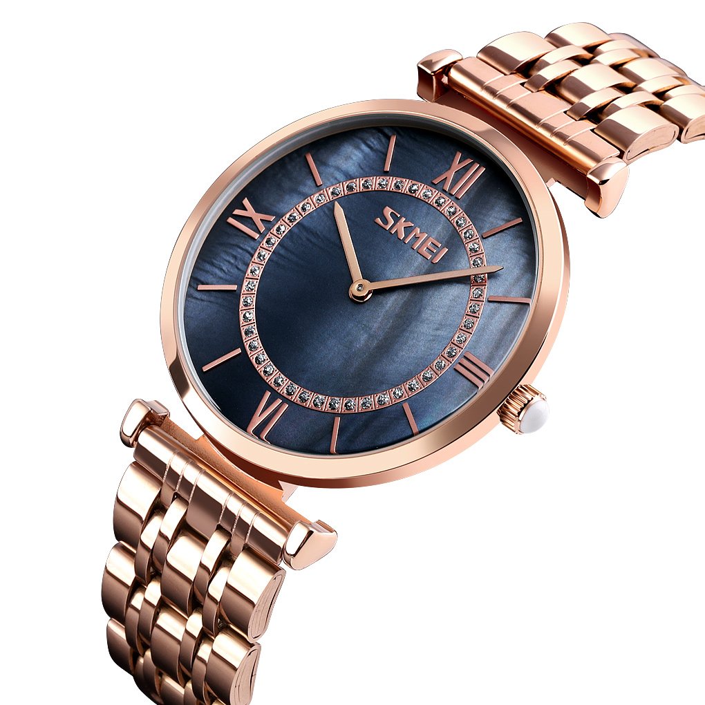 Годинник Skmei 9198RGBKH-S Rose Gold-Black Lady, фото №2