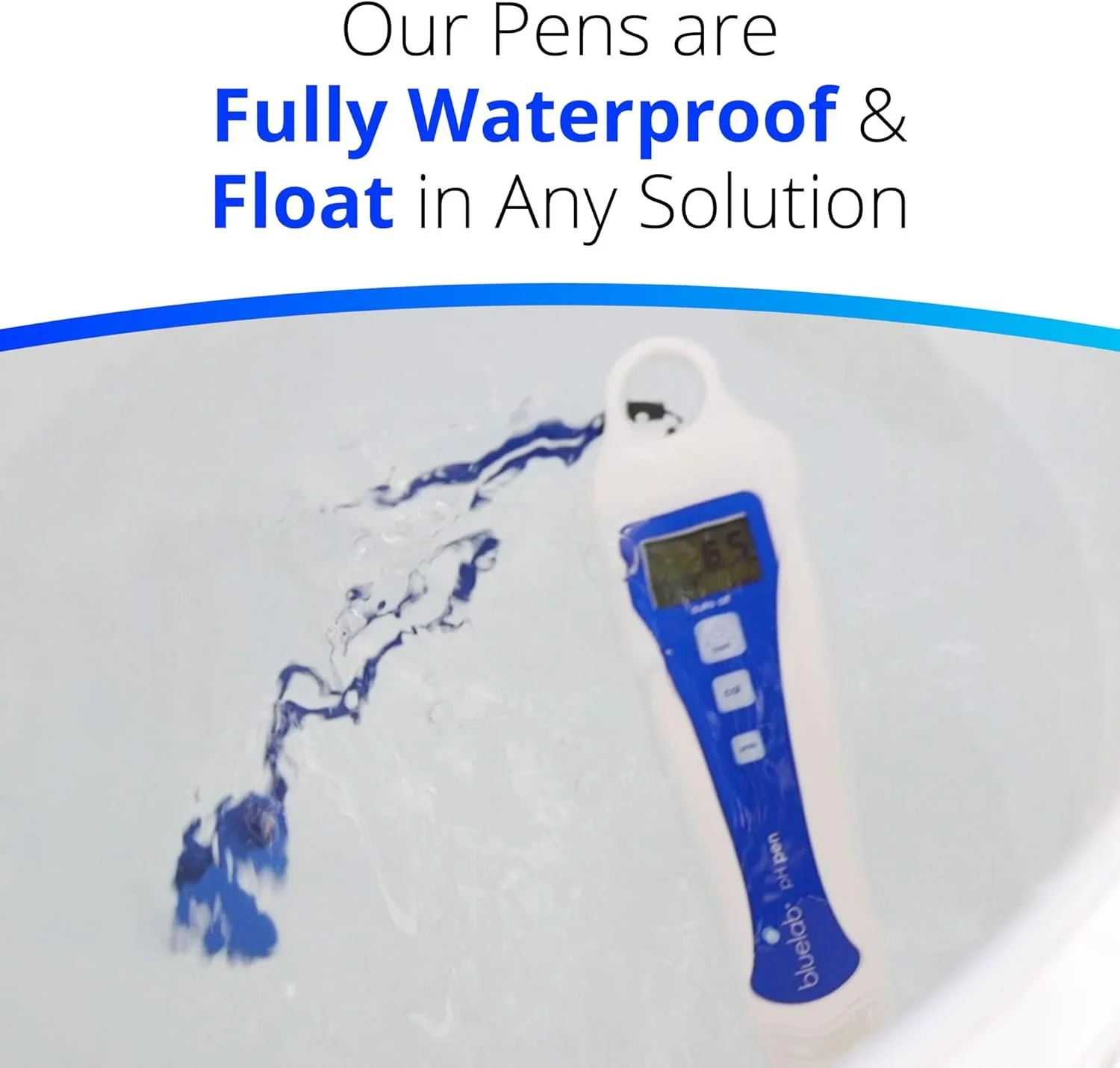 Портативний стартовий набір вимірюваннь характеристик води Bluelab pH & EC Pen Starter Kit / pH, EC та температури / / Водонепроникний корпус / Для гідропоніки / Білий-Синій, фото №4