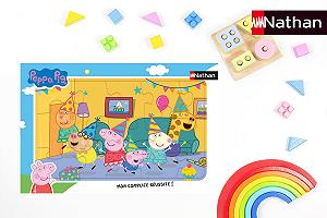 Пазл Nathan Peppa Pig Birthday 12001093 15 элементов в рамке synthetic.ua - Фото 1