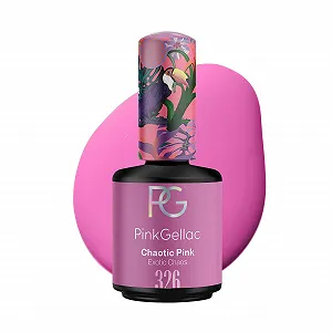 Гель-лак Pink Gellac 326 Chaotic Pink, 15 мл, розовый - Фото 1