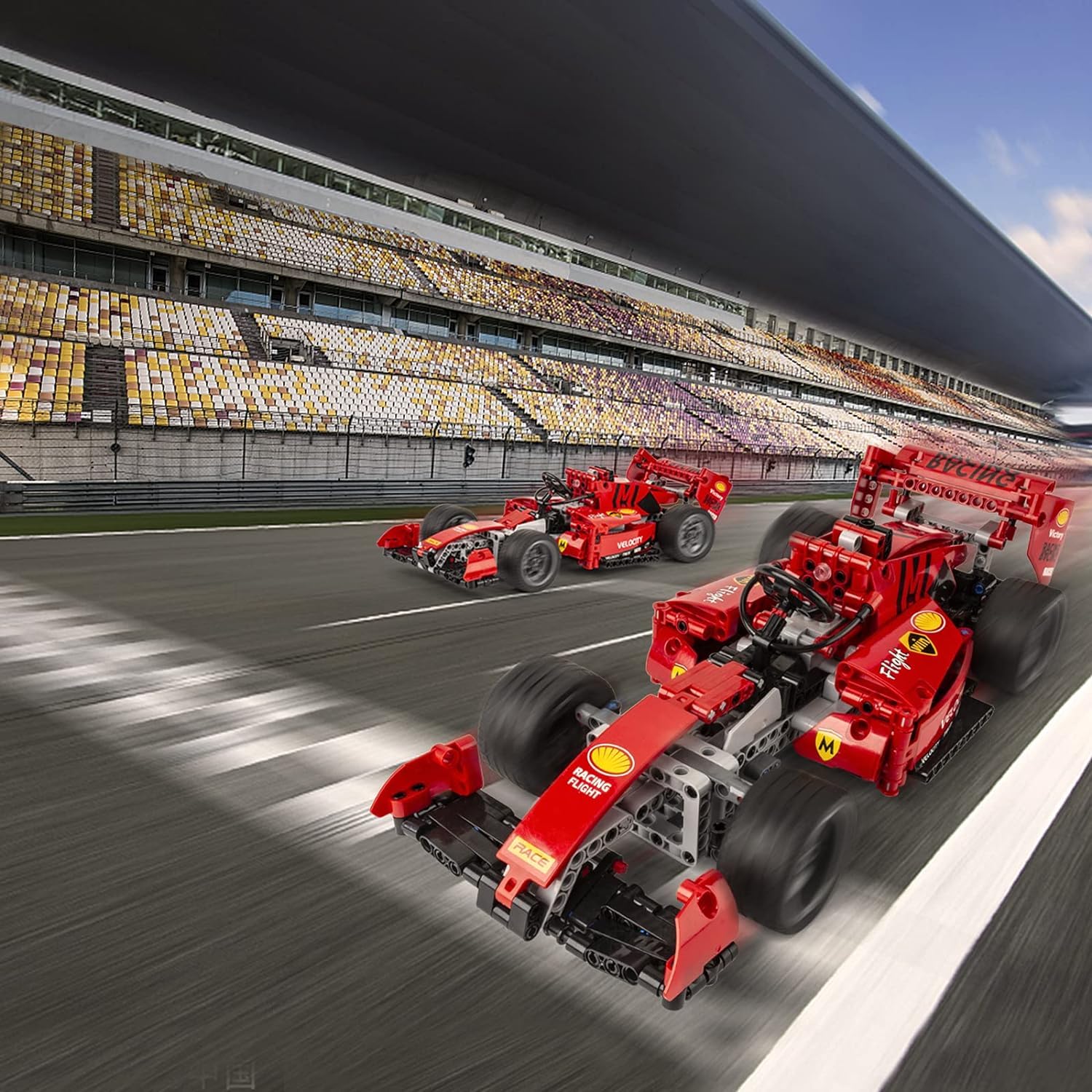 Ігровий набір NEWRICE Конструктор Гоночний автомобіль Formula 1 F1 З дистанційним керуванням Шкала 1:14 631 деталей, фото №5 Ігровий набір NEWRICE Конструктор Гоночний автомобіль Formula 1 F1 З дистанційним керуванням Шкала 1:14 631 деталей, фото №5