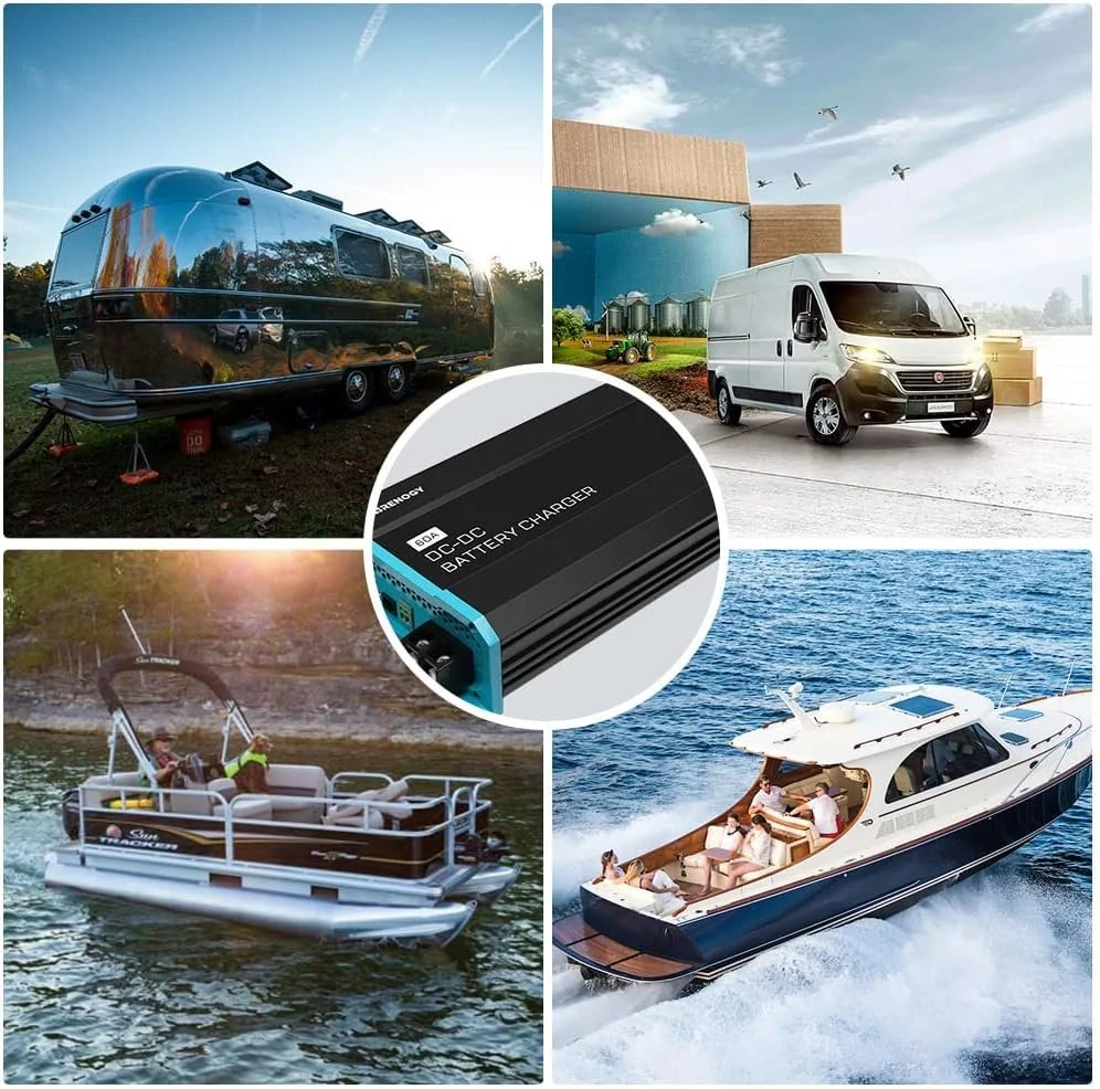 Зарядний пристрій DC-DC Renogy 12V 60A для акумуляторів (LiFePO4, AGM, Gel), фото №6