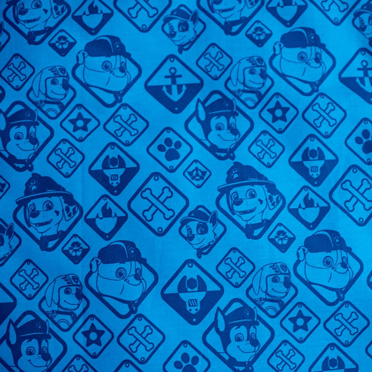 Дитяча постільна білизна JFabrics Paw Patrol, двостороння, 100 x 135 см + наволочка 40 x 60 см, Маркус Чейз і Рубен, фото №3