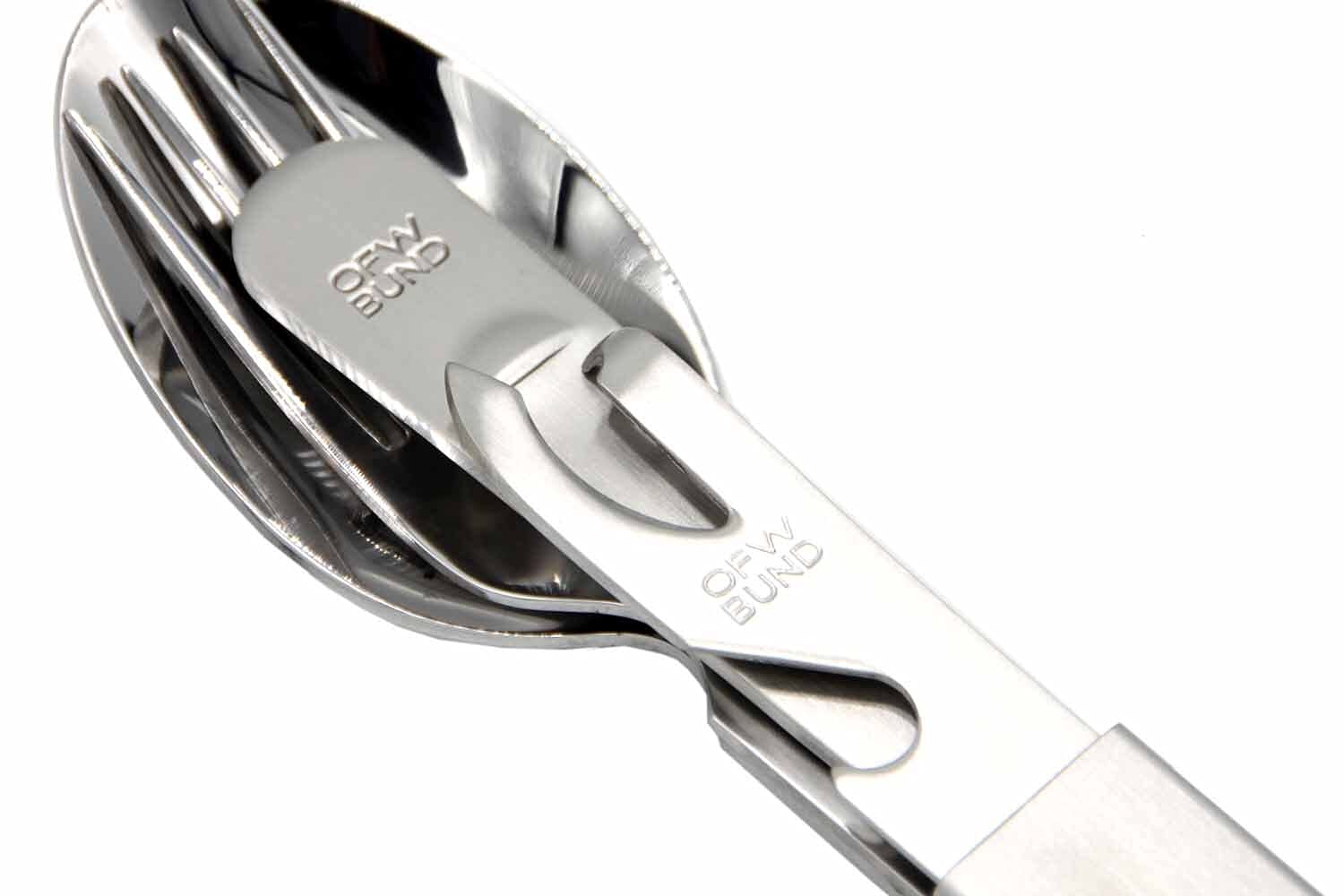 Набір столових приборів Unbekannt German армійський з неопреною футляром, фото №2