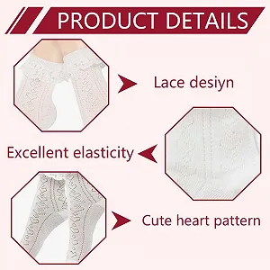 Шкарпетки Білі Мереживні Гомілкові Шкарпетки з Воланами Dirndl для Жінок synthetic.ua - Фото 1