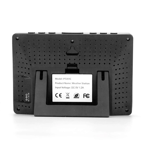 Метеостанція бездротова з барометром ЖК 5.6", вихідний датчик PT201C, фото №2