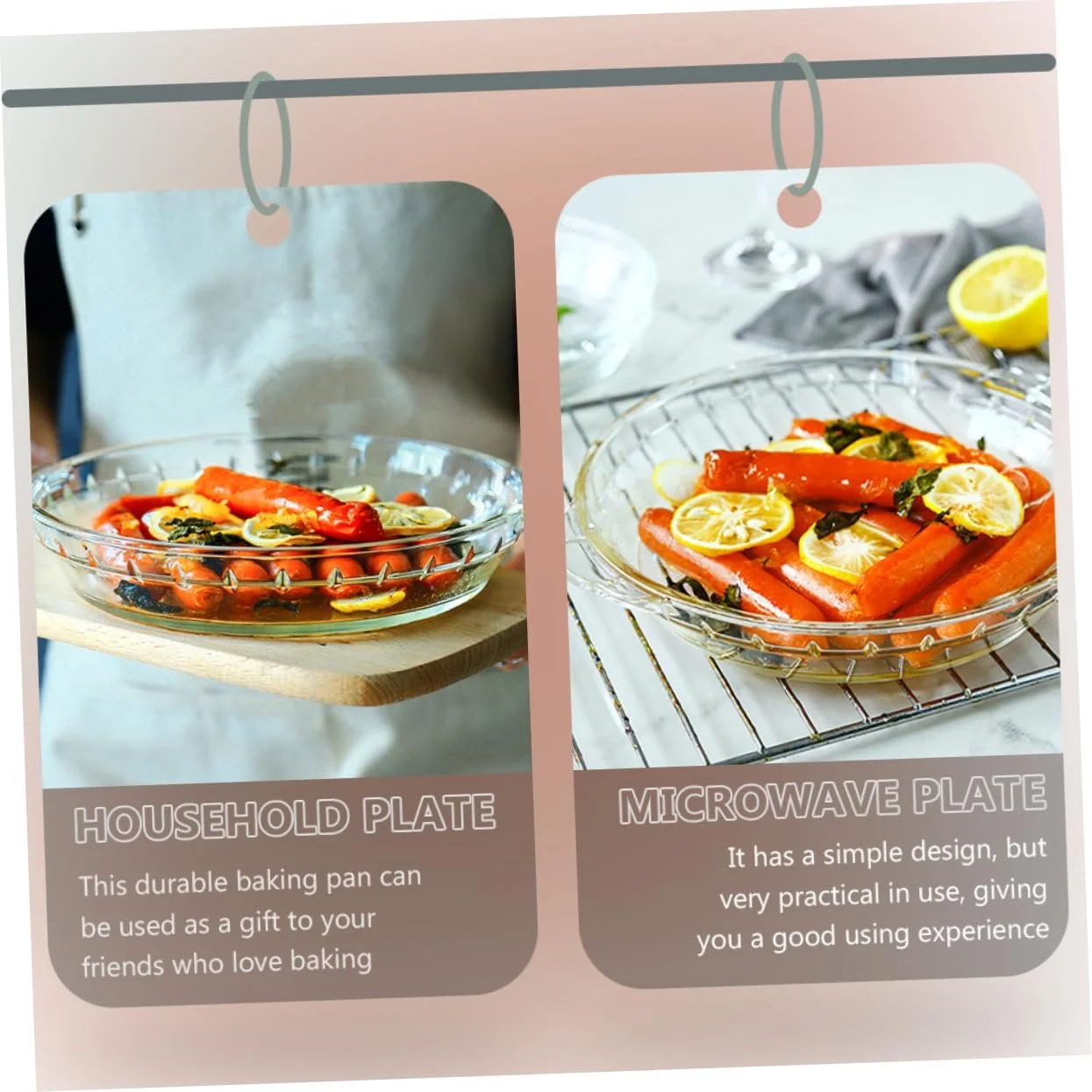 Форма для выпекания Luxshiny Стеклянная антипригарная с эргономичными ручками, фото №9