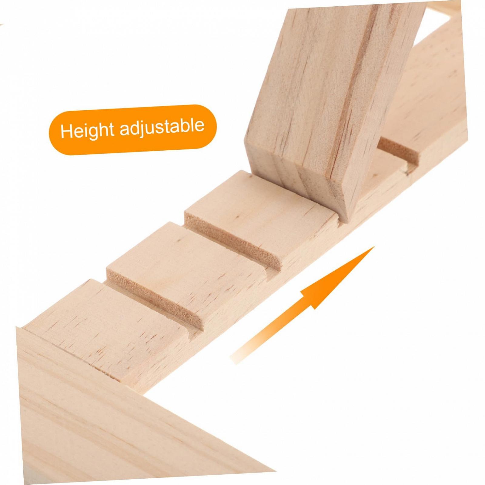 Регулируемая деревянная подставка для книг с боковыми зажимами, складная подставка для чтения для планшетов, ноутбуков, кулинарных книг, эргономичная подставка для ноутбука с функцией охлаждения и компактным дизайном, фото №3