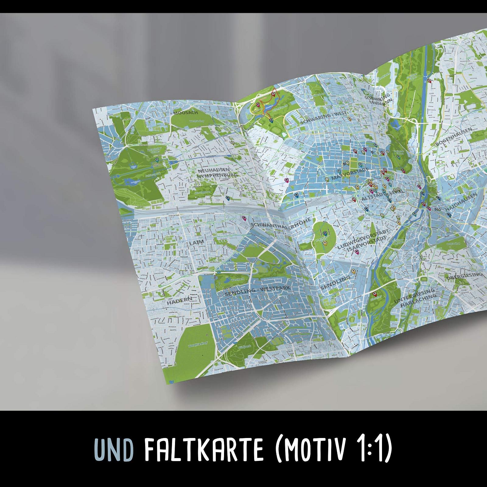 Пазл XXL PuzzleMap Карта Мюнхена 500 елементів 68 x 48 см з буклетом та картою, фото №6 Пазл XXL PuzzleMap Карта Мюнхена 500 елементів 68 x 48 см з буклетом та картою, фото №6