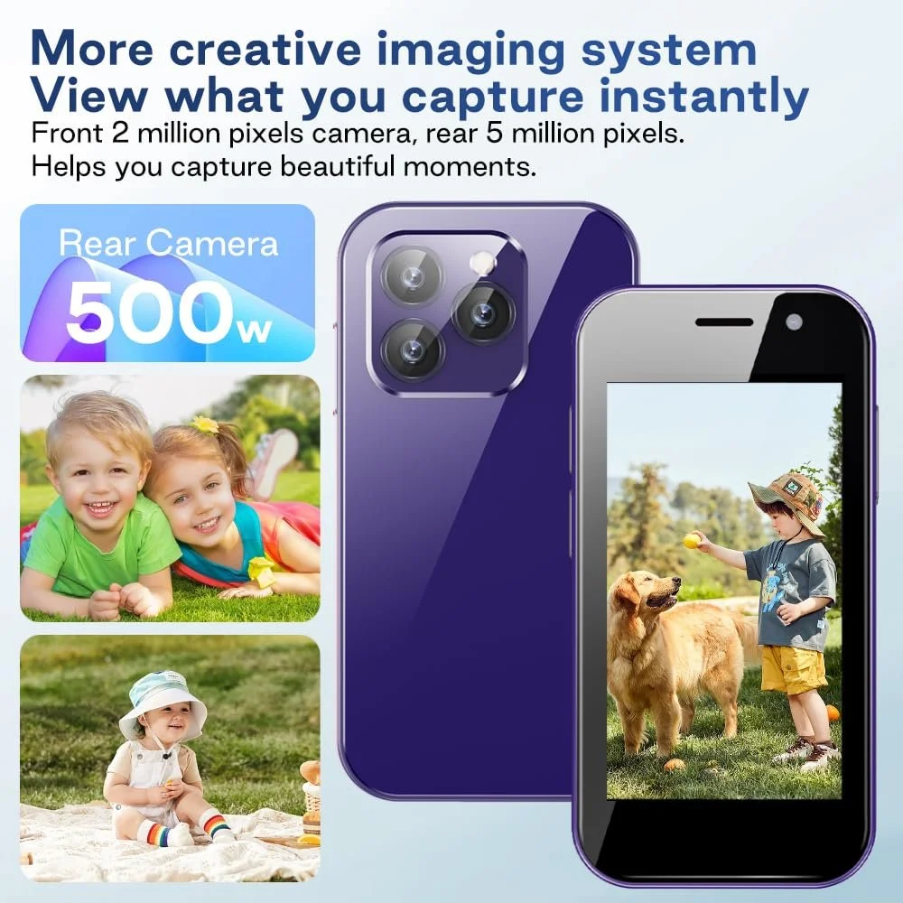 Смартфон для дітей Zokoe XS14Pro 3 дюйми 2000мАг 3GB RAM 64GB ROM 4G Purple, фото №5