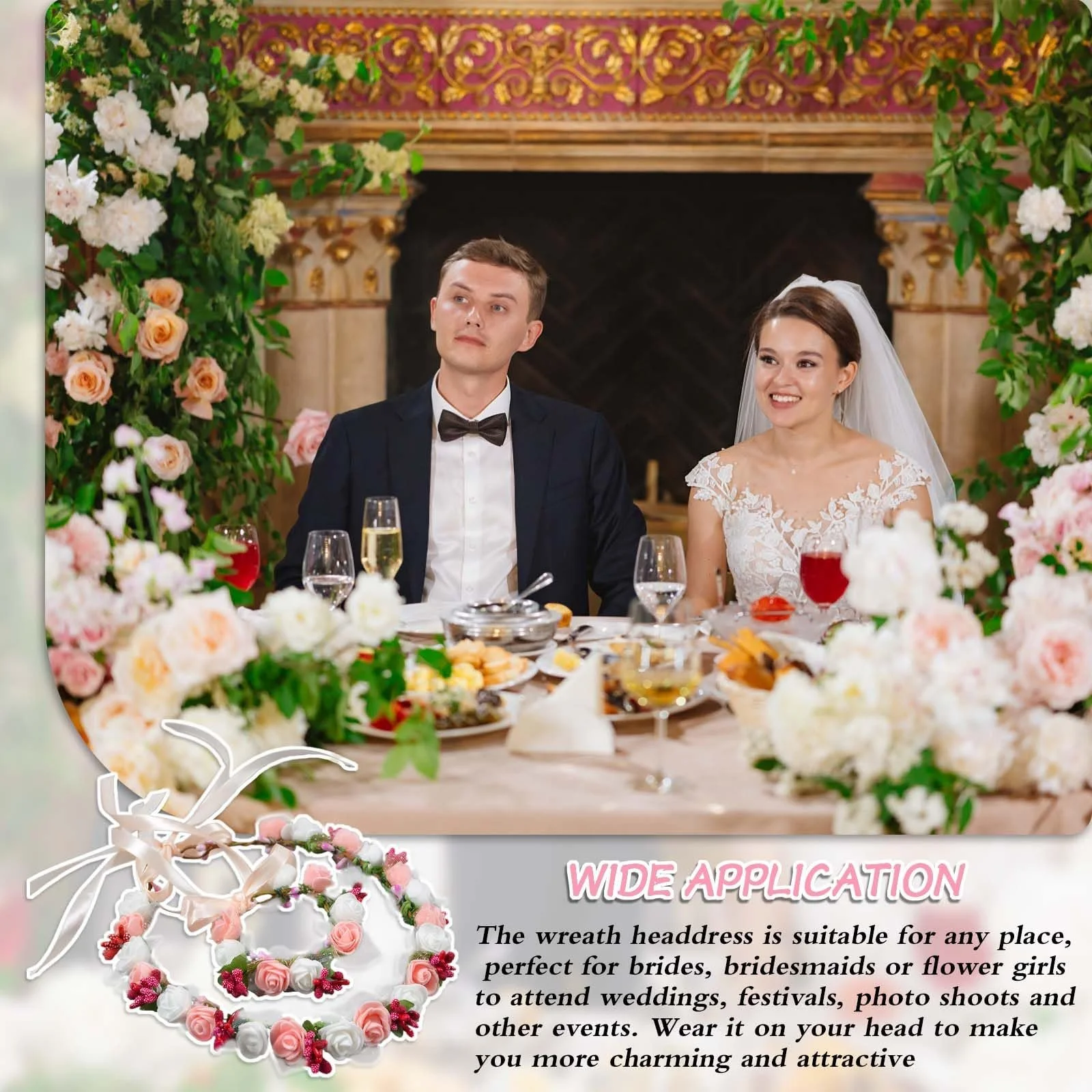 Венок Цветок из сухоцветов, фото №6