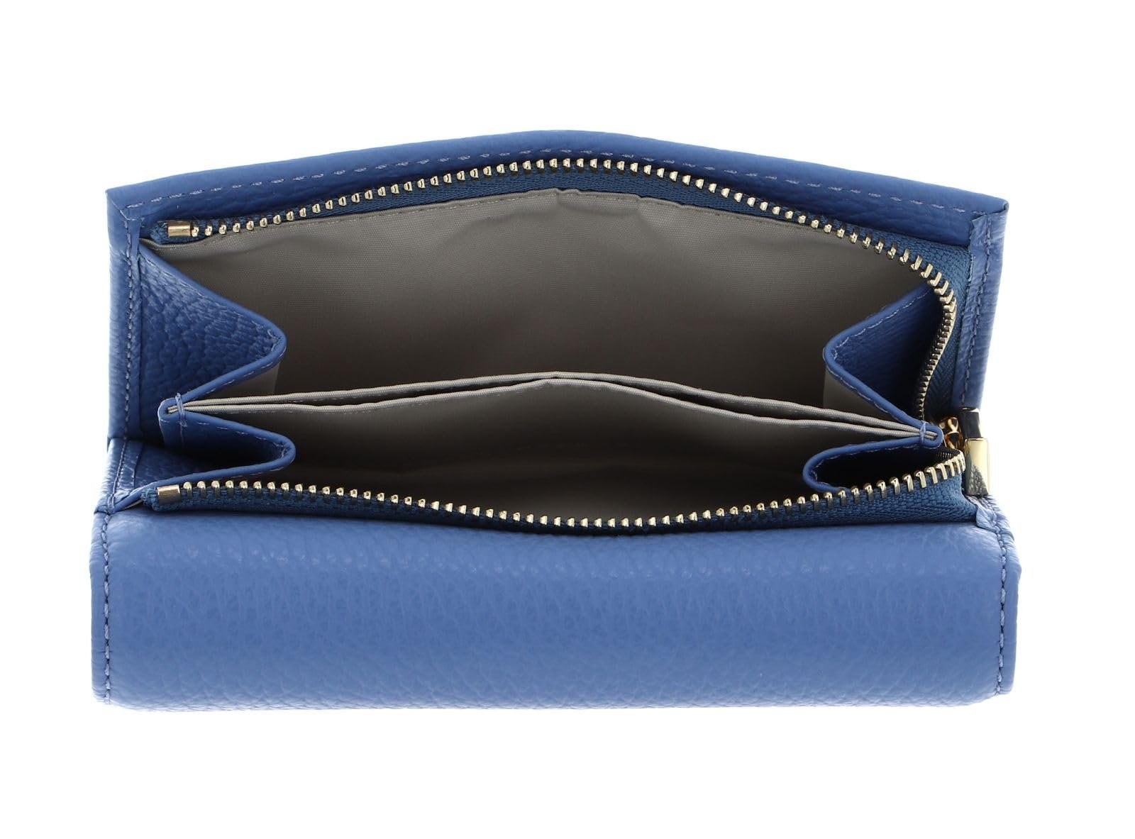 Кошелек Coccinelle Metallic Soft Зернистая Кожа Azul, лазурный, стандартный размер, фото №2