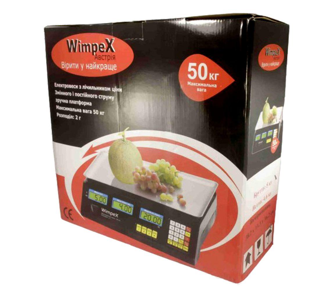 Торговые Весы электронные 50 кг 4V Wimpex sa90331 Черный Лучшая, фото №8