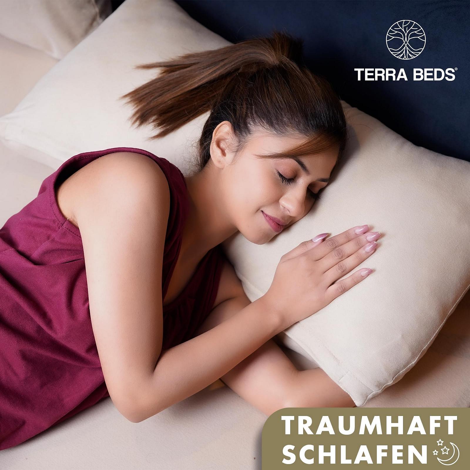 Наволочка Terra Beds 40 x 80 см (Набор 2 шт), Хлопковый трикотаж 160 г/м

, Бежевый, фото №5