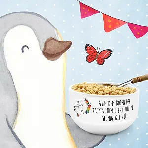 Миска для хлопьев Mr. & Mrs. Panda Единорог Коктейль Подарочная миска, Фарфор synthetic.ua - Фото 1