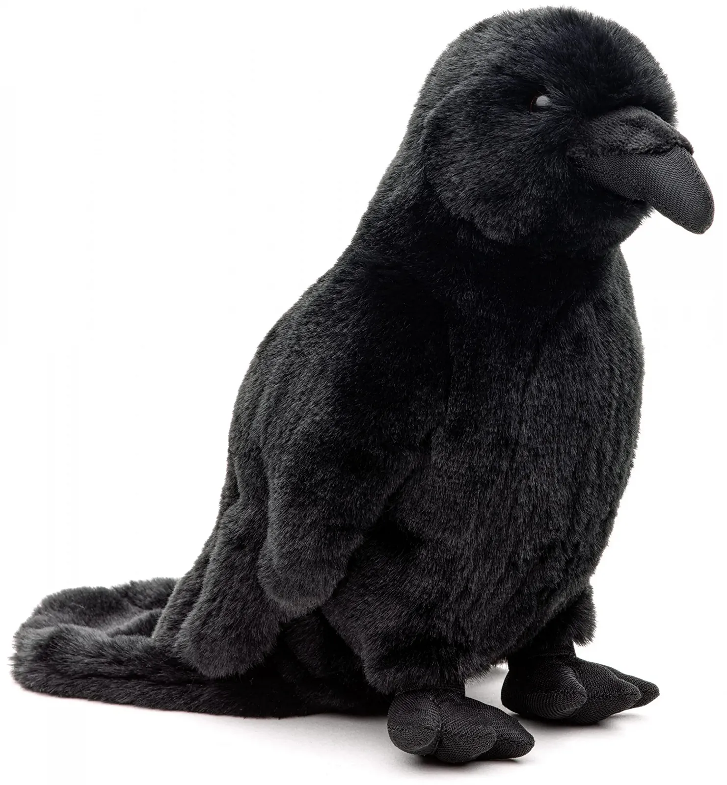 Плюшевий іграшковий птах Uni-Toys - Чорний ворон 23 см, фото №1