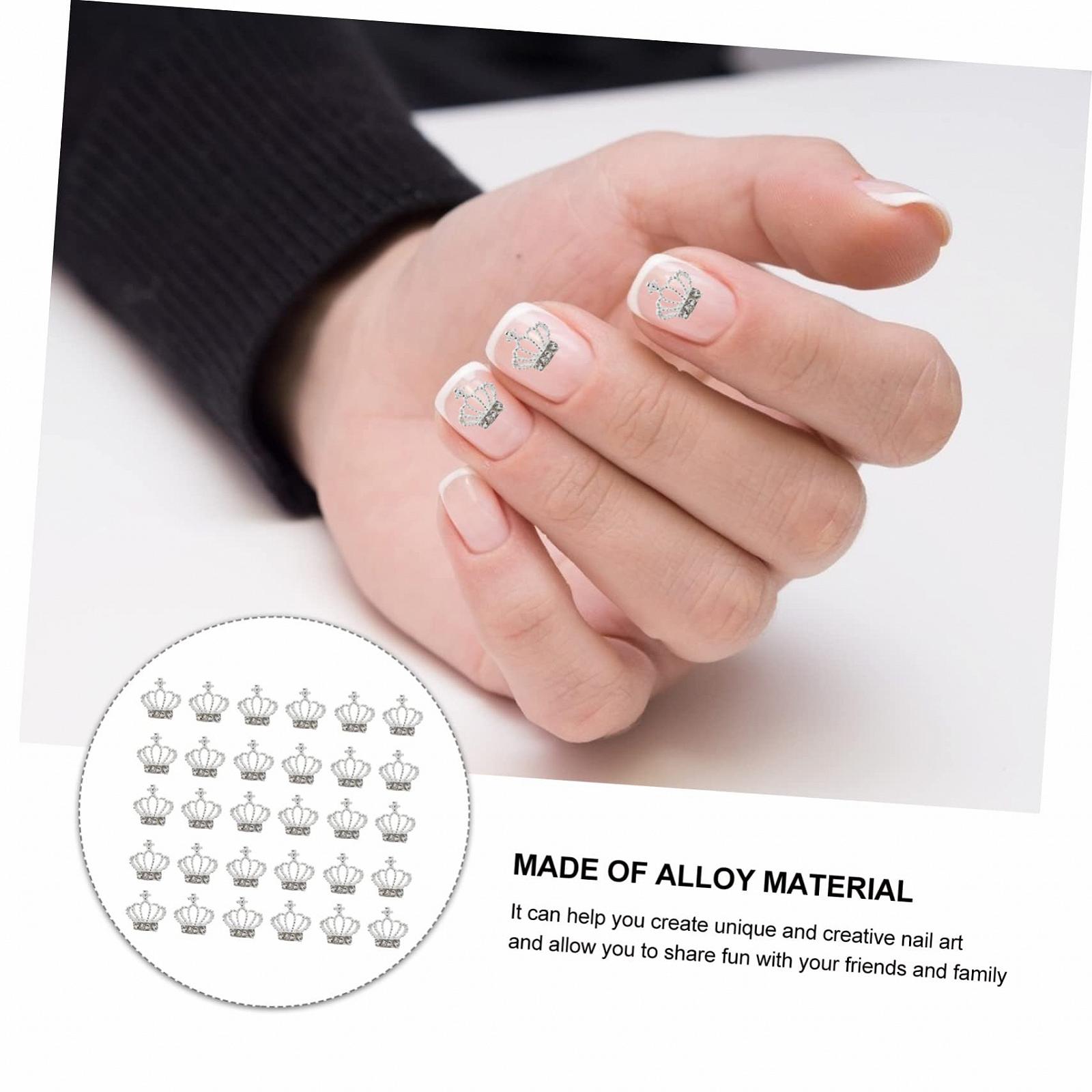 Стразы для ногтей Crown 30 шт. для дизайна ногтей, фото №3