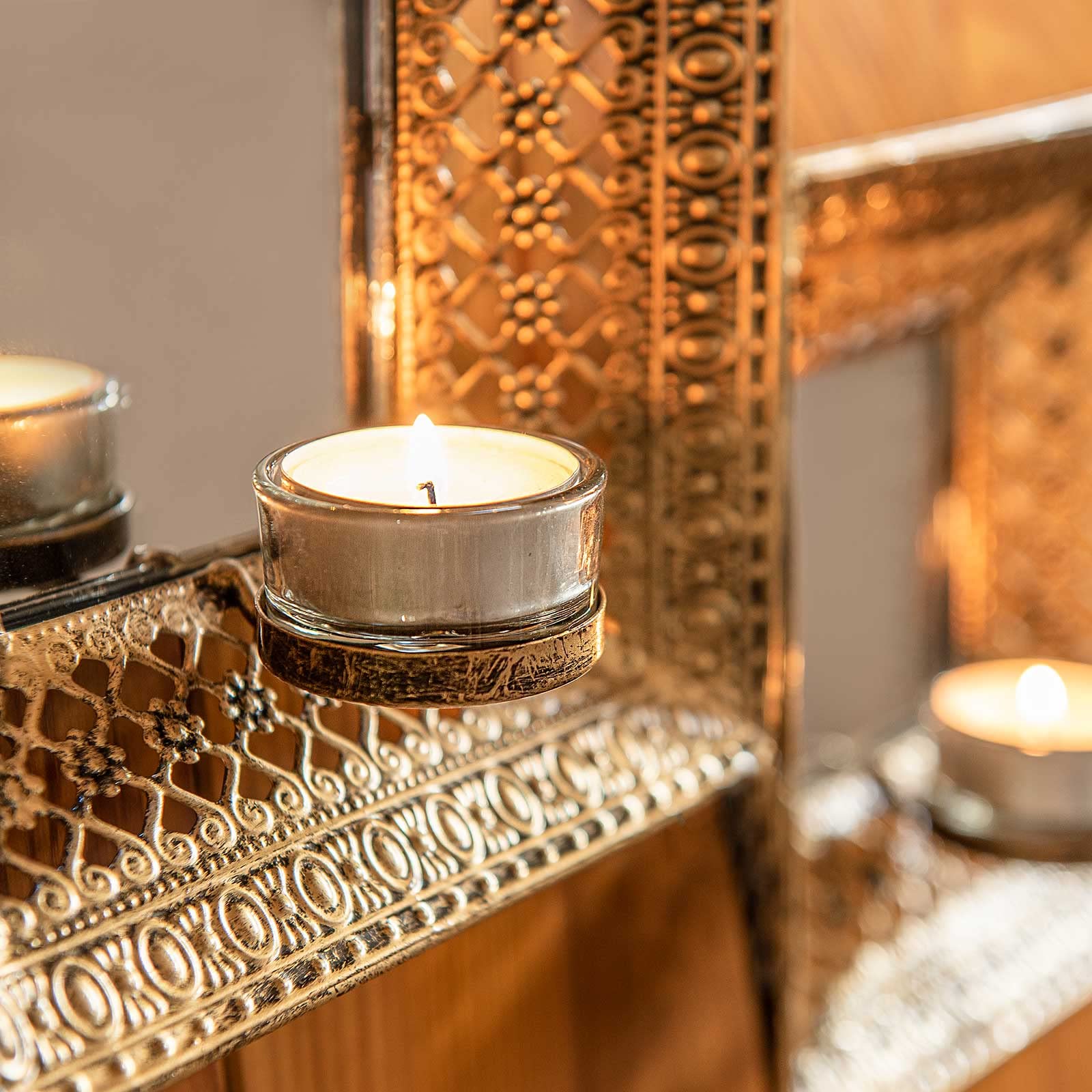 Подсвечник SIDCO Tea Light Holder 2 x настенный металлический подсвечник для чайных свечей, фото №4