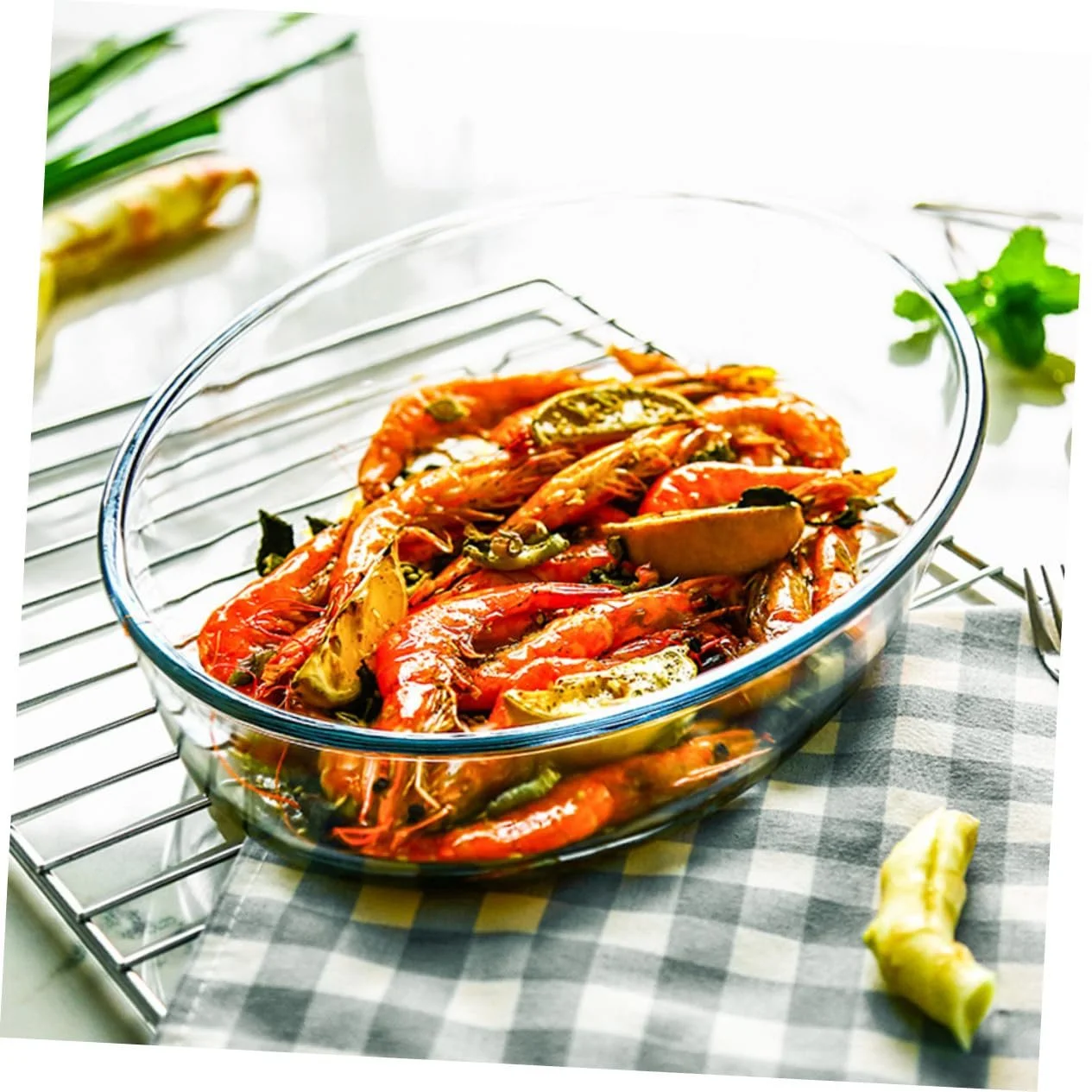 Форма для запекания ERINGOGO стеклянная овальная универсальная, фото №7 Форма для запекания ERINGOGO стеклянная овальная универсальная, фото №7