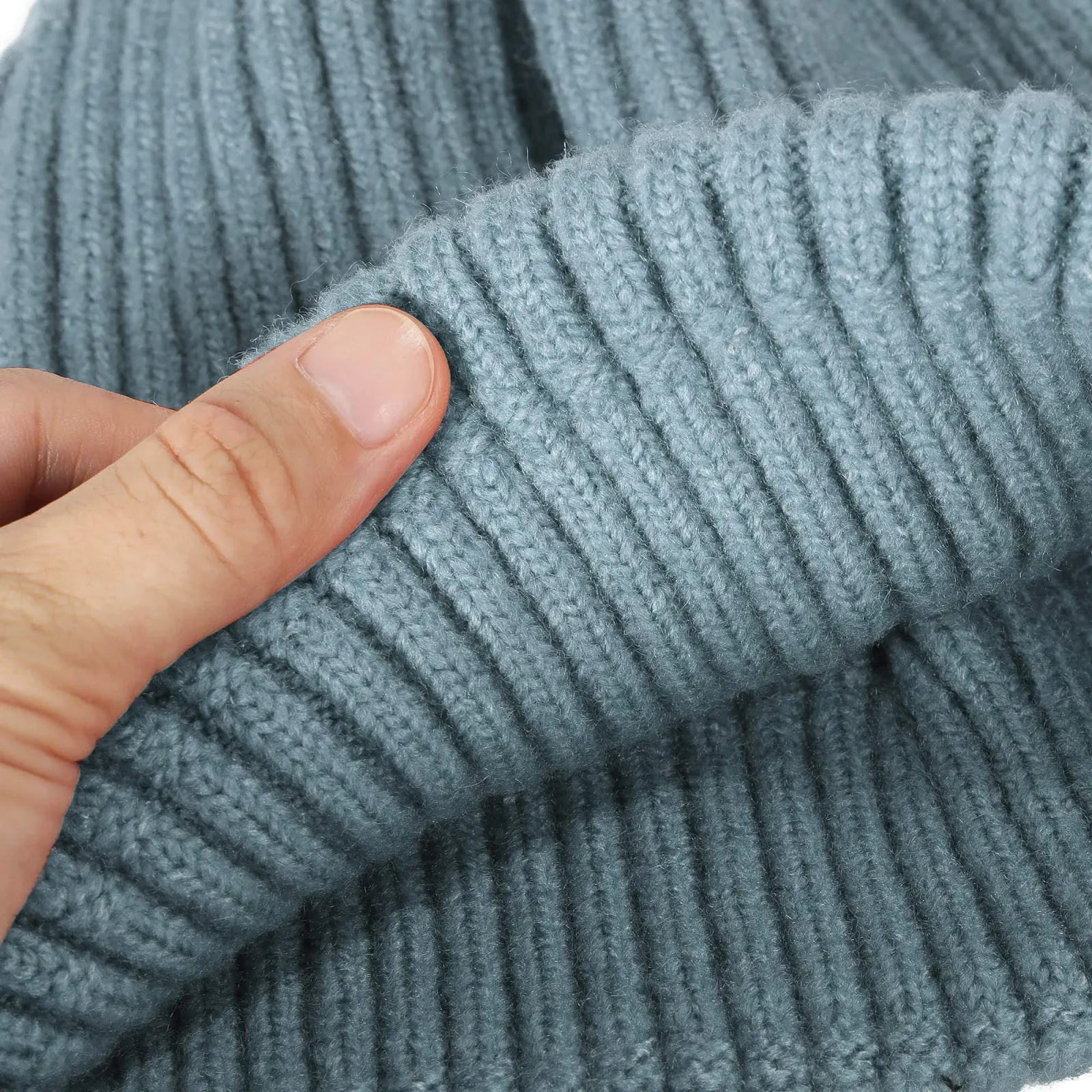 Шапка ZLYC Зимняя Женская Slouchy Эластичная Вязаная, фото №6