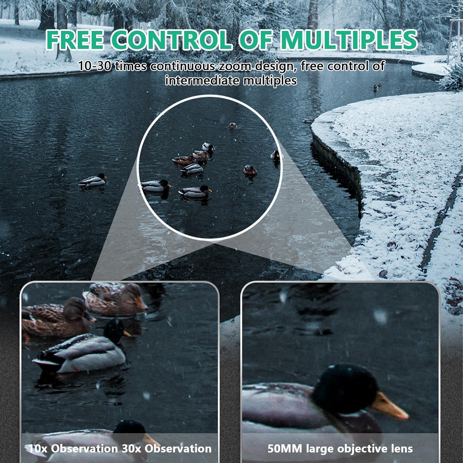 Монокуляр Seyrnicay Thermal Night Vision 10-30x50 Высокопроизводительный Телескоп С Держателем Для Телефона Водонепроницаемый, фото №5