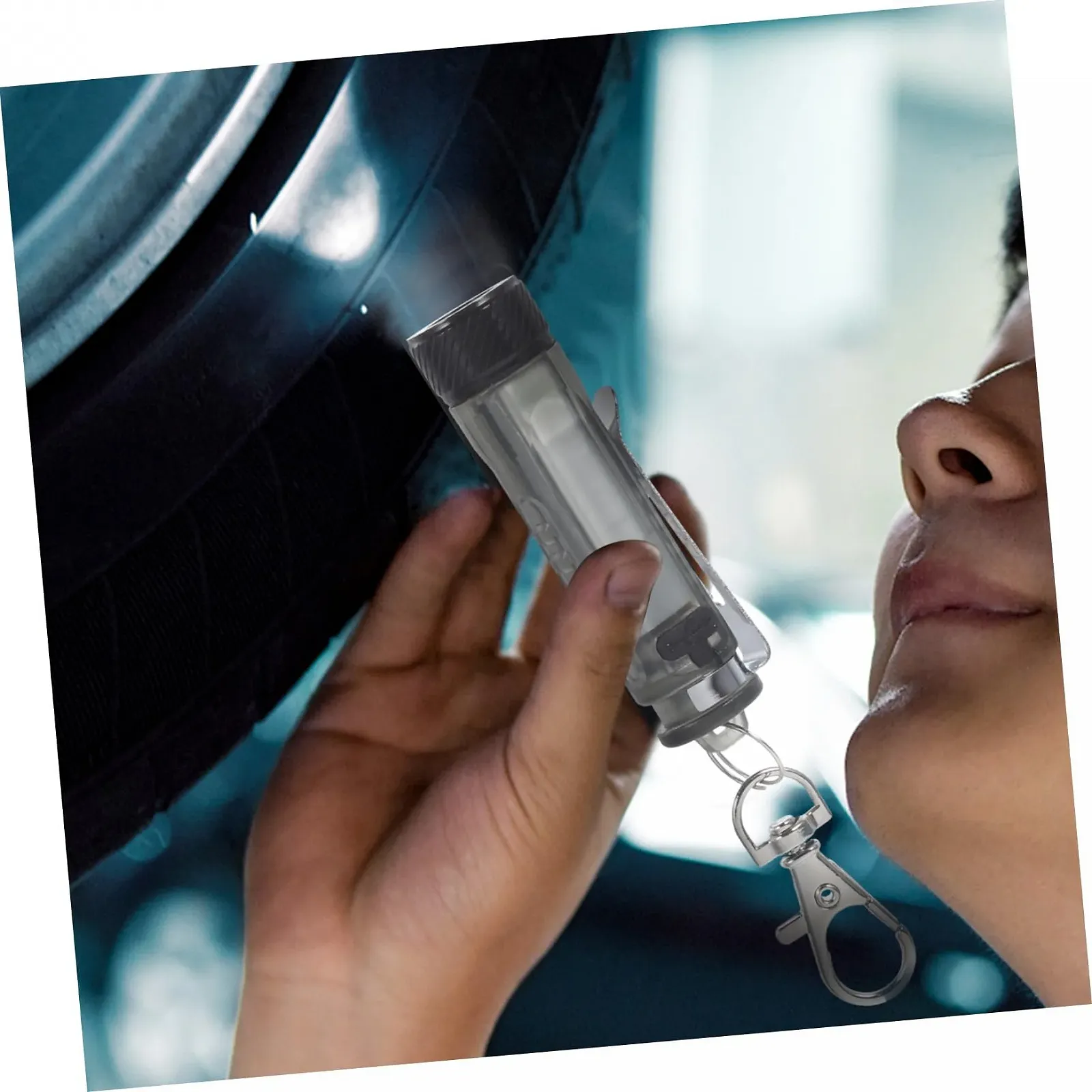 Міні Ліхтарик Брелок з нержавіючої сталі та ПК, фото №6 Міні Ліхтарик Брелок з нержавіючої сталі та ПК, фото №6