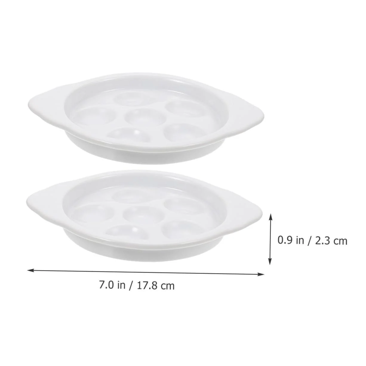 Форма для запекания улиток TOYANDONA керамическая, 2 шт, термостойкая, с отверстиями и нескользящим дном, фото №2