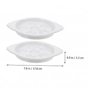 Форма для запекания улиток TOYANDONA керамическая, 2 шт, термостойкая, с отверстиями и нескользящим дном synthetic.ua - Фото 1