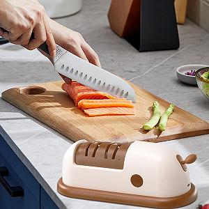 Точилка для ножей и ножниц электрическая аккумуляторная для стальных и керамических лезвий synthetic.ua - Фото 1