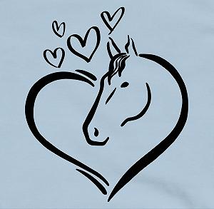 Детская Толстовка Shirtracer Лошадь Портрет лошади в сердце synthetic.ua - Фото 1