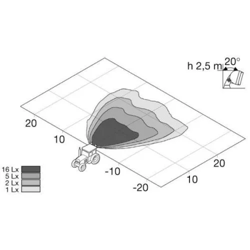Робоча фара HELLA 1GB 996 080-031 для SCANIA JOHN DEERE, фото №3
