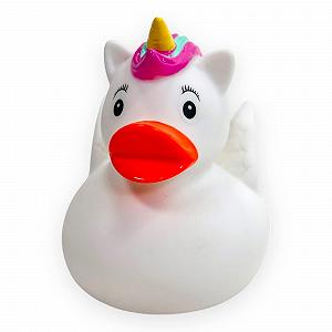 Утка для ванной Unicorn Squeaky Duck Alihorn Игрушка для ванной 9.5 x 8.5 x 6.5 см synthetic.ua - Фото 1
