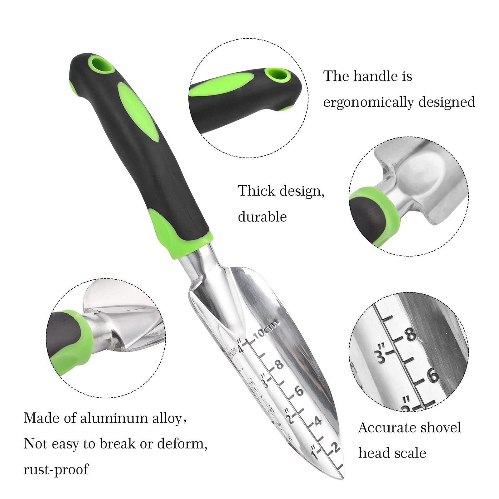 Лопата совковая садовый с измерительной шкалой и эргономичной ручкой, фото №3