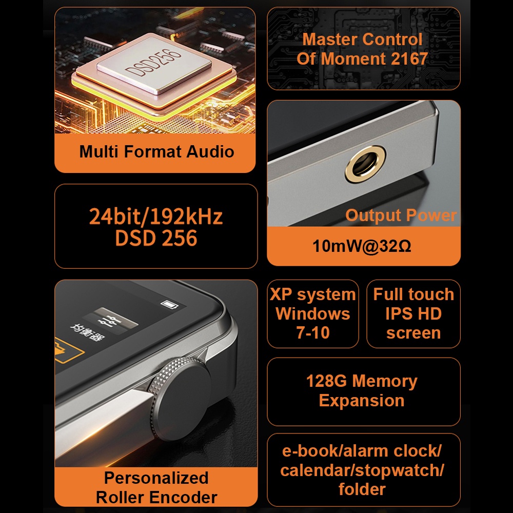 Аудиоплеер RUIZU A58 16 ГБ Hi-Fi Lossless DSD256 Bluetooth 5.0, фото №4