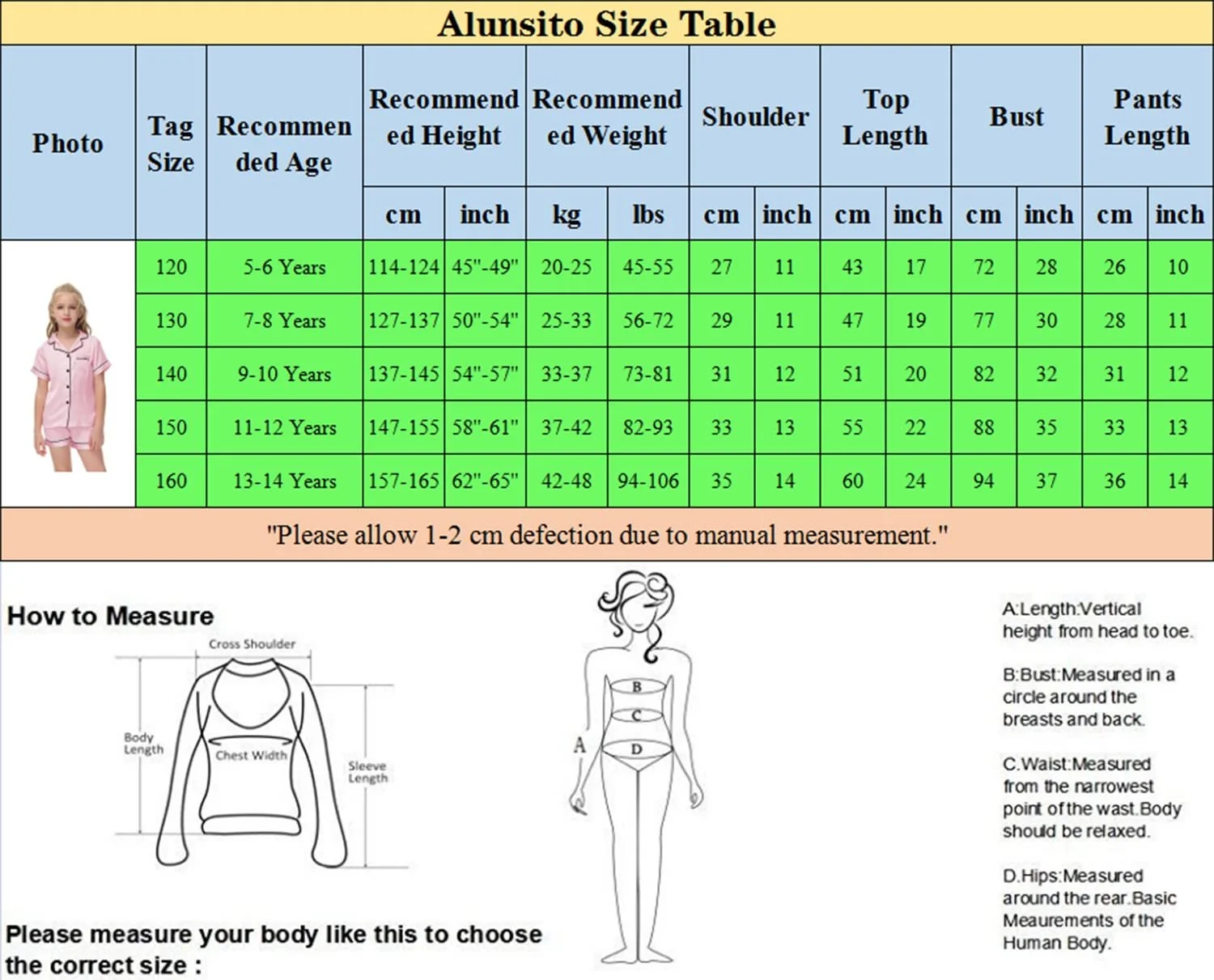 Комплект дитячої шовкової атласної піжами Alunsito для дівчат: футболка з короткими рукавами на ґудзиках + шорти, 2 шт., фото №2