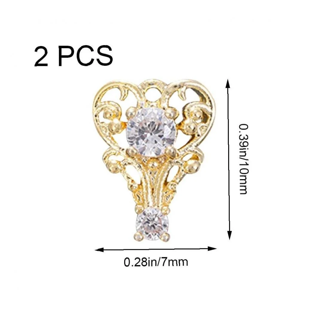 Прикраса для нігтів з кристалами стрази, плоскі намистини, фото №6